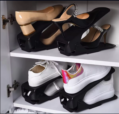 Shoe Organizer - The Adjustable Shoe Rack Space Saver