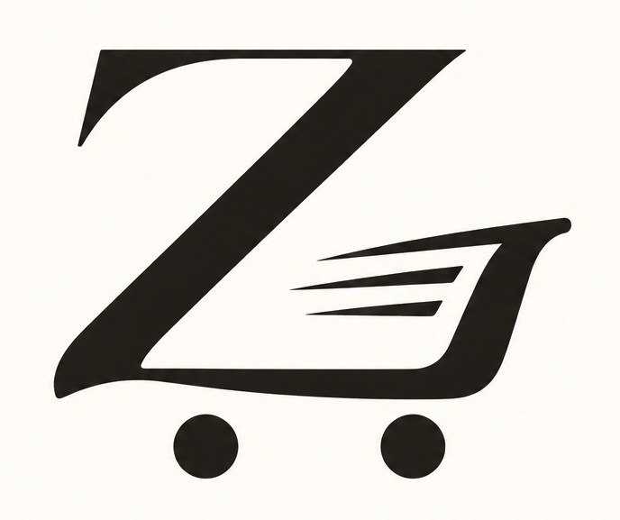 Home elegant z shaped shopping cart logo